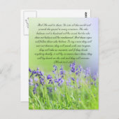 Bijbelpassage, blauwe gordels dicht briefkaart (Voorkant / Achterkant)