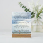 Bijbelpassage, de grond briefkaart (Staand voorkant)