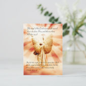 Bijbelpassage, engel van de Heer Briefkaart (Staand voorkant)