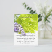 Bijbelpassage, kruiden sluiten dicht briefkaart (Staand voorkant)