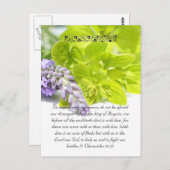 Bijbelpassage, kruiden sluiten dicht briefkaart (Voorkant / Achterkant)