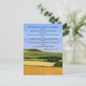 Bijbelpassage, landschap briefkaart (Staand voorkant)