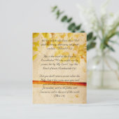 Bijbelpassage, steenbloemen briefkaart (Staand voorkant)