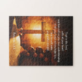 BijbelPrachtig handenkruis met Bijbelscripts Legpuzzel (Horizontaal)