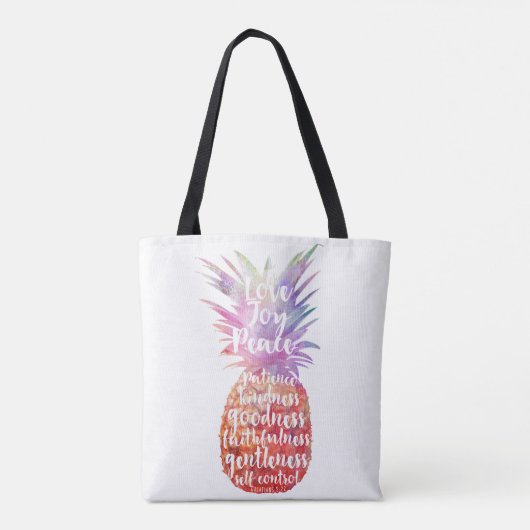 Bijbelprijsananas Tote Bag (Achterkant)