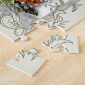 Bijbelprijsopgave met bloemen legpuzzel (Zijkant)