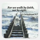 Bijbelprijsopgave Vierkante Sticker (Voorkant)