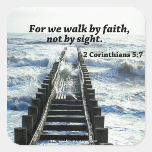 Bijbelprijsopgave Vierkante Sticker (Voorkant)