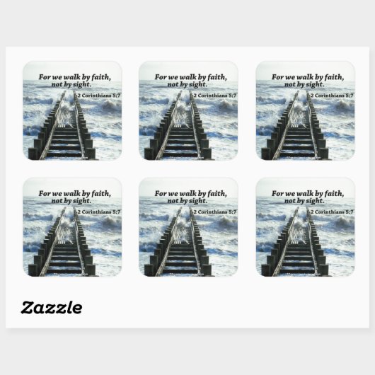 Bijbelprijsopgave Vierkante Sticker (Vel)