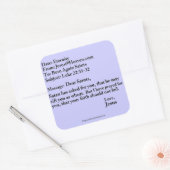 Bijbelprijsopgave Vierkante Sticker (Envelop)