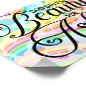 Bijbelprijsvragen - God geeft schoonheid voor Ashe Poster (Hoek)