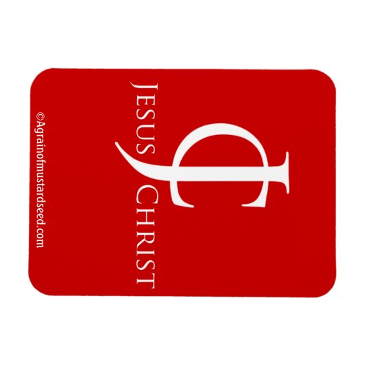 Bijbelprijzen Agrainofmustardseed.com Magneet (Horizontaal)