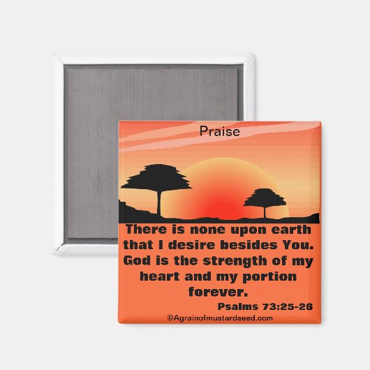 Bijbelprijzen Inspirerend Magneet (Voorkant / Achterkant)