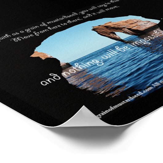 Bijbelprijzen Inspirerend Poster (Hoek)