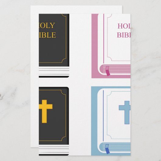 bijbels briefpapier (Voorkant / Achterkant)