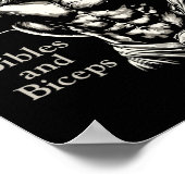 Bijbels en biceps - Grappige bodybuilding Jesus Gy Poster (Hoek)