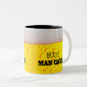 Bijbels en Man-grot van de Kront Tweekleurige Koffiemok (Voorkant rechts)