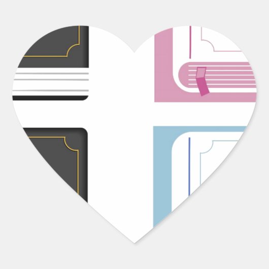 bijbels hart sticker (Voorkant)