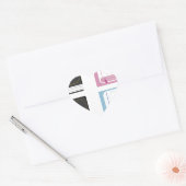 bijbels hart sticker (Envelop)