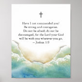 Bijbels Inspirerend Poster met Beach Art (Voorkant)