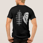 Bijbels Mannelijk Tri-Blend Shirt (Achterkant)
