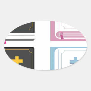 bijbels ovale sticker