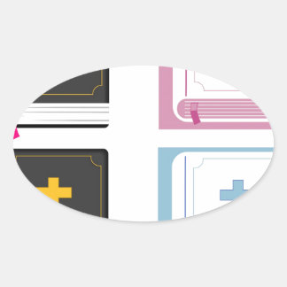 bijbels ovale sticker