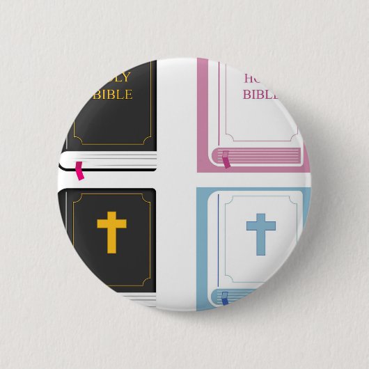 bijbels ronde button 5,7 cm (Voorkant)