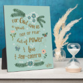 Bijbels Verse Verse Versvertrouwen over Fear Hand  Fotoplaat (Zijkant)