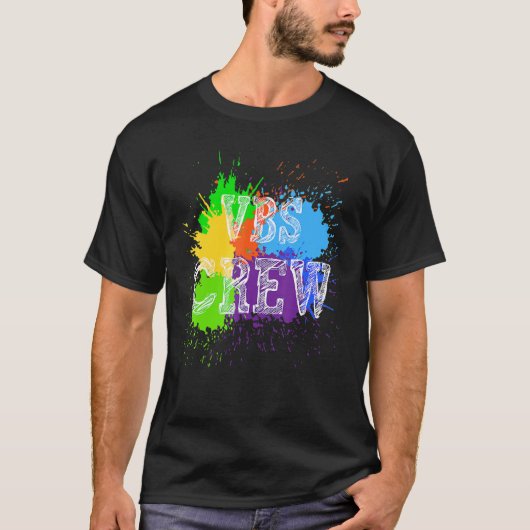 Bijbelschool voor leerlingen/bbs Crew Paint Splatt T-shirt (Voorkant)