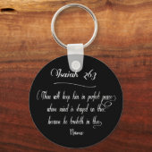 Bijbelschrift Isaiah 26:3 Sleutelhanger (Voorkant)