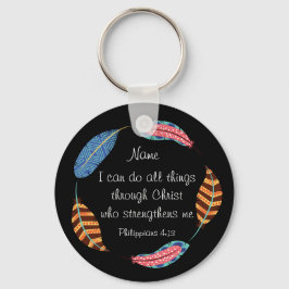 Bijbelschrift Philippians 4:13 Christus Sterkte Sleutelhanger