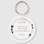 Bijbelschrift Psalm 25:2 vertrouwen in god gebed Sleutelhanger (Voorkant)