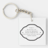 Bijbelschrift Psalm 4-1 christendom Sleutelhanger (Voorkant)