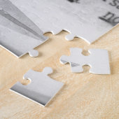 Bijbelscript omlaag gegoten maar niet vernietigde  legpuzzel (Zijkant)