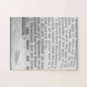 Bijbelscript omlaag gegoten maar niet vernietigde  legpuzzel (Horizontaal)