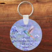 Bijbelscript Psalm 56:11 Niet scherp Quote Ke Sleutelhanger (Achterkant)