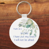 Bijbelscript Psalm 56:11 Niet te bepalen prijsopga Sleutelhanger (Voorkant)