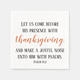 Bijbelscript Thanksgiving Servet