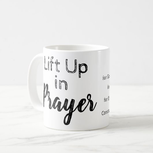 Bijbelscriptgebedje Koffiemok (Voorkant links)