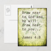 Bijbelscriptie citaat  grunge briefkaart (Voorkant / Achterkant)