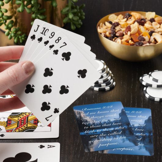 Bijbelscriptie Inspirerend gebergte Pokerkaarten (Insitu)