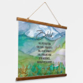 Bijbelscriptie Isaiah 43 Behold Desert Mountains Hangend Wandkleed (Gebogen)