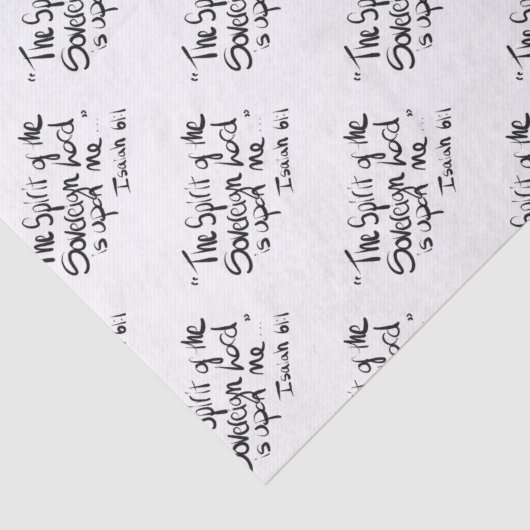 Bijbelscriptie Religieuze tekstquote Wrapping Pape Tissuepapier (Detail)