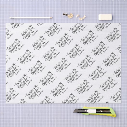 Bijbelscriptie Religieuze tekstquote Wrapping Pape Tissuepapier (Craft)