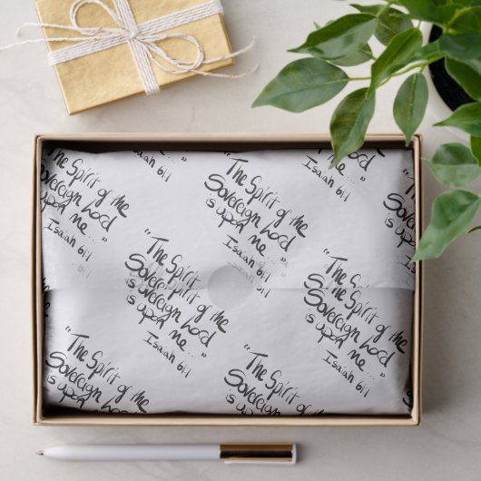 Bijbelscriptie Religieuze tekstquote Wrapping Pape Tissuepapier (Geschenk)