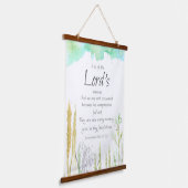 Bijbelscriptlamentaties 3 Fantastische getrouwe ge Hangend Wandkleed (Gebogen)