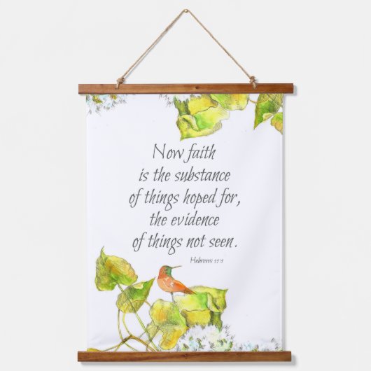 Bijbelscriptprotheses 11 Hummingbird Tree Hangend Wandkleed (Voorkant)