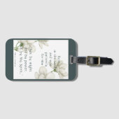 Bijbelscripts Aanmoedigingscitaten Witte aanjager Bagagelabel (Voorkant (horizontaal))