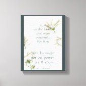 Bijbelscripts Aanmoedigingscitaten Witte aanjager Canvas Afdruk (Voorkant)